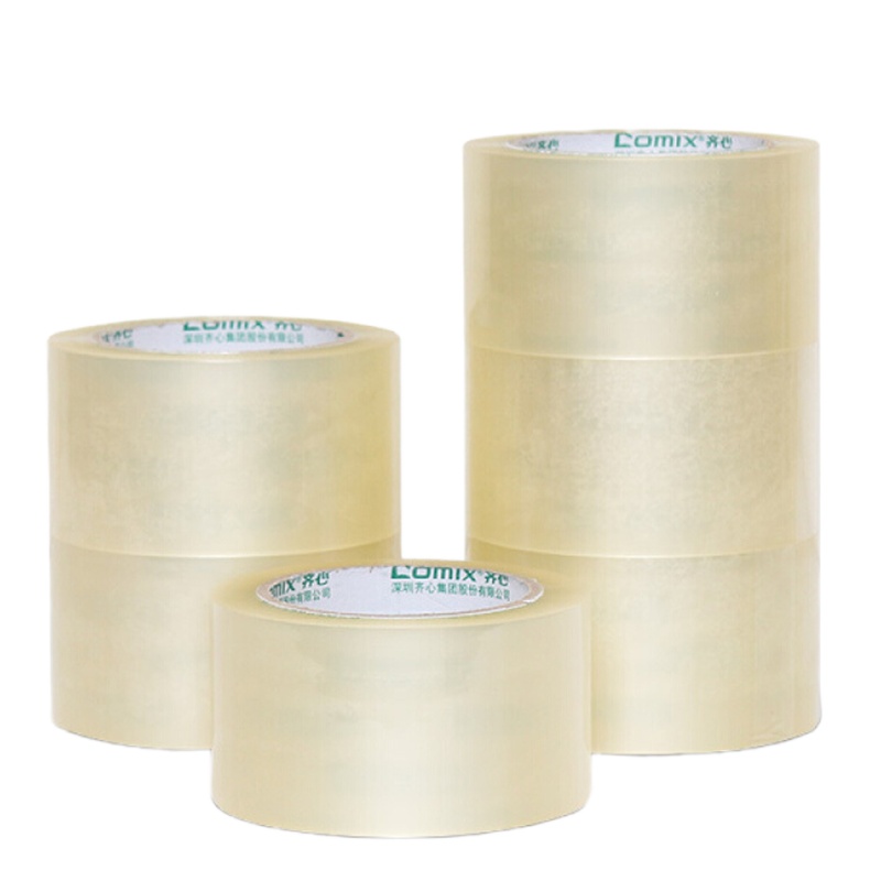 齐心(Comix)高透明宽封箱胶带 60mm*100y(91.4米/卷)6卷装 JP6010-6