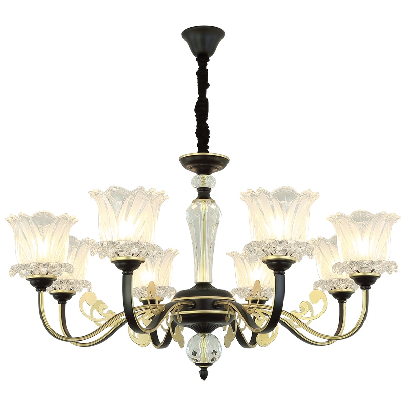 辛羽轻奢美式吊灯客厅灯现代简约大气餐厅灯家用创意个性网红书房卧室灯具