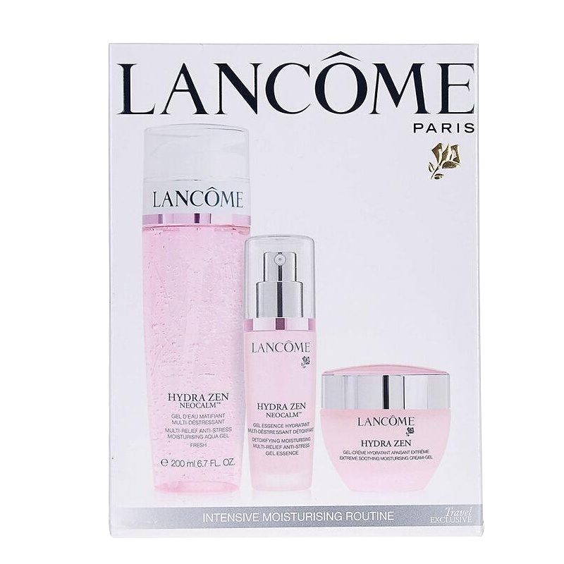 [送礼优选]法国 兰蔻 (LANCOME)新水份缘舒悦三件套盒装 水分缘柔肤啫喱精华露凝霜面霜 保湿补水护肤礼盒