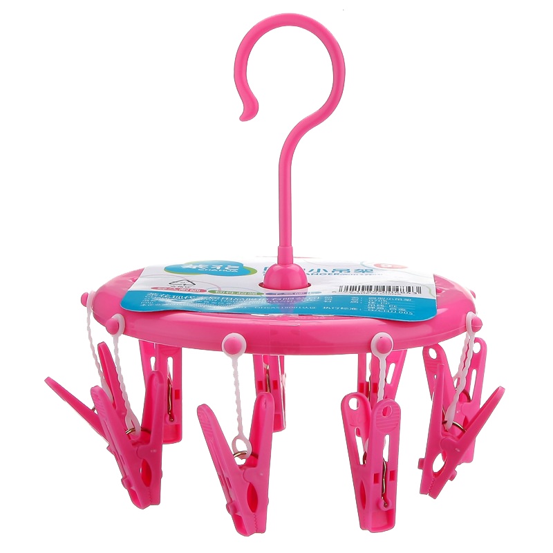 茶花 0706 晾衣架夹子晾衣夹内衣晾袜子架晒衣架(9夹子) (单位:个)