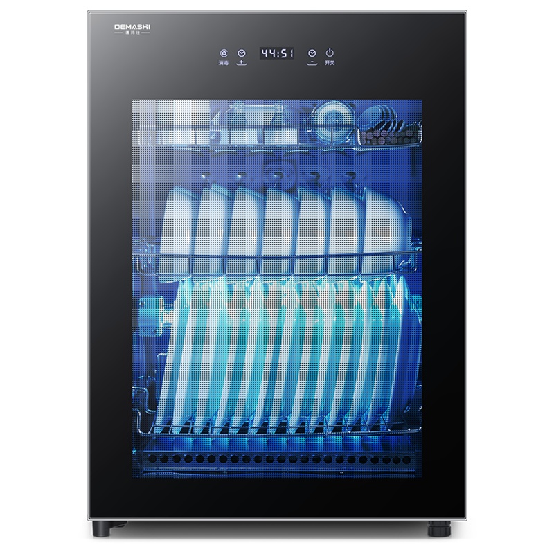 德玛仕(DEMASHI)消毒柜家用 小型消毒碗柜台式厨房碗筷紫外线茶杯餐具迷你桌面婴儿免沥水热风烘干 XDZ60F-2