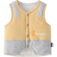 童泰(TONGTAI)秋冬款5-24月男女宝宝纯棉休闲外出夹棉保暖马甲