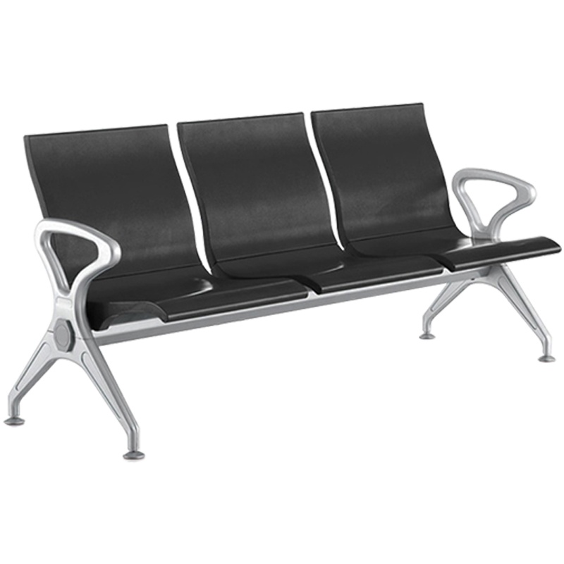 三圣 办公家具机场等候椅三人位PU聚氨酯联排椅候诊椅医院诊所公共休息椅长椅