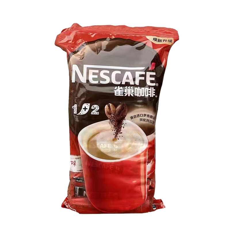 雀巢咖啡1+2醇香原味速溶咖啡粉15g*100条/袋装