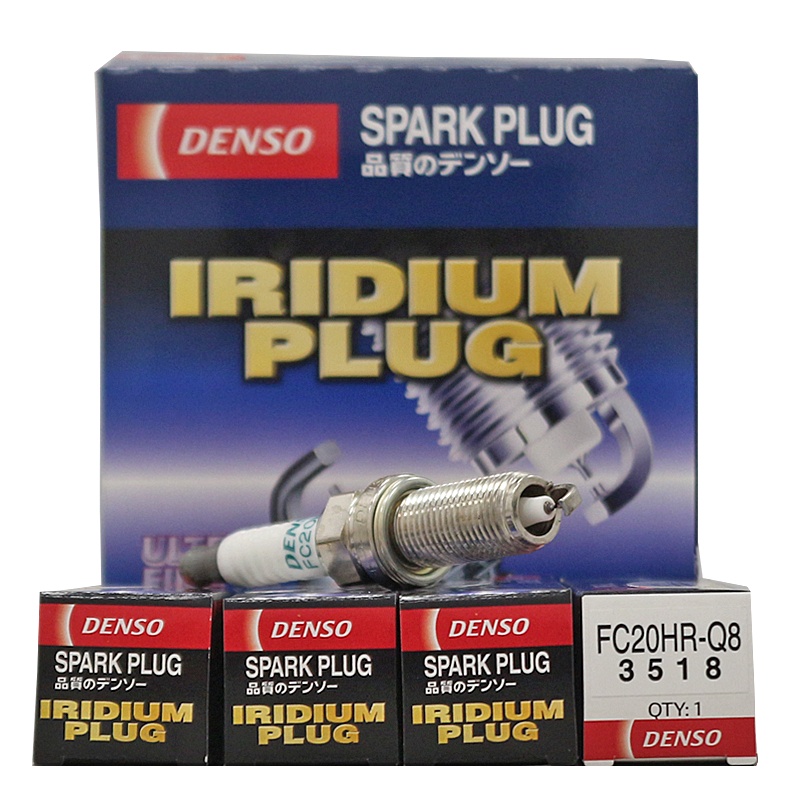 电装(DENSO)双铱金.原配花塞FC20HR-Q8适配奕泽/CHR/昂克赛拉CX-5/阿特兹 创驰蓝天引擎(4支装)