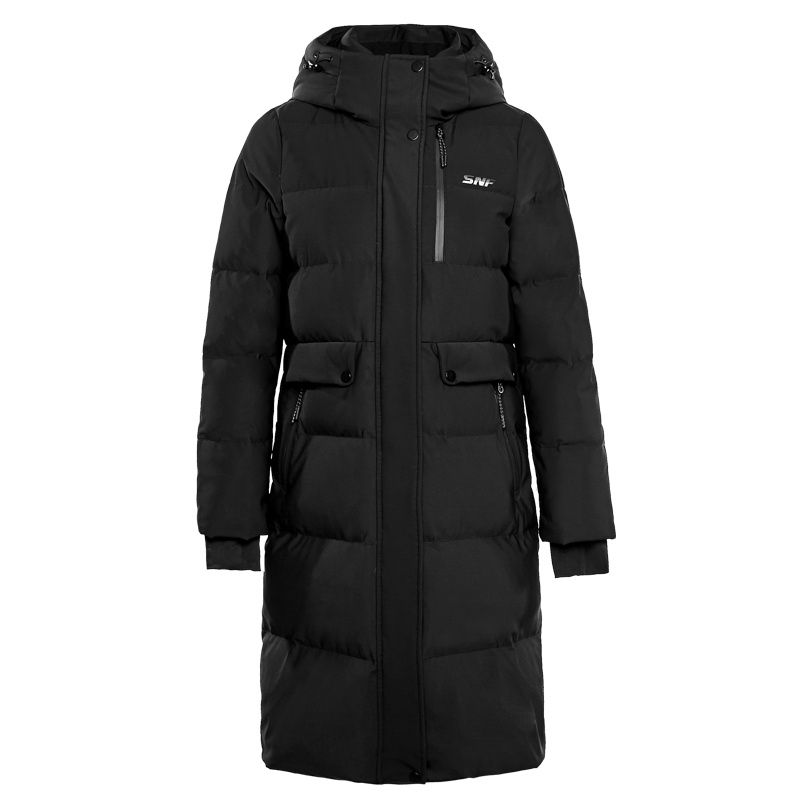 雪中飞女士加厚面包中长款羽绒服X90140882H