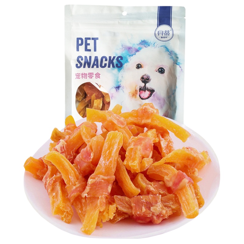 貝蒂 宠物零食 鸡肉绕薯条340g 宠物鸡肉干薯丝磨牙补钙训练 狗零食