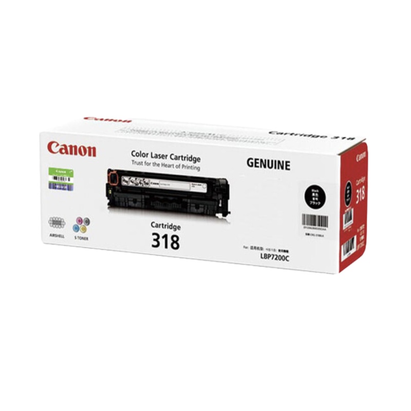 佳能（Canon）CRG318 BK 黑色硒鼓 适用LBP7200Cd/7200Cdn/7660Cdn