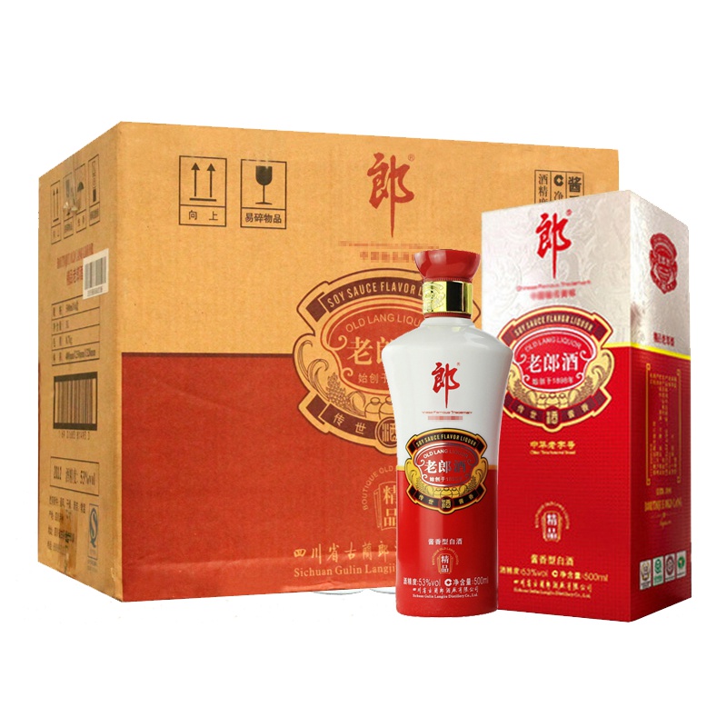 【2012年份 原厂原封箱】郎酒 精品老郎酒酱香型53度500ml*6 白酒 送礼品 老郎酒 特价 整箱装