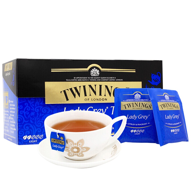 英国川宁(TWININGS) 仕女伯爵金典红茶 波兰进口茶叶袋泡茶包 25包*2g
