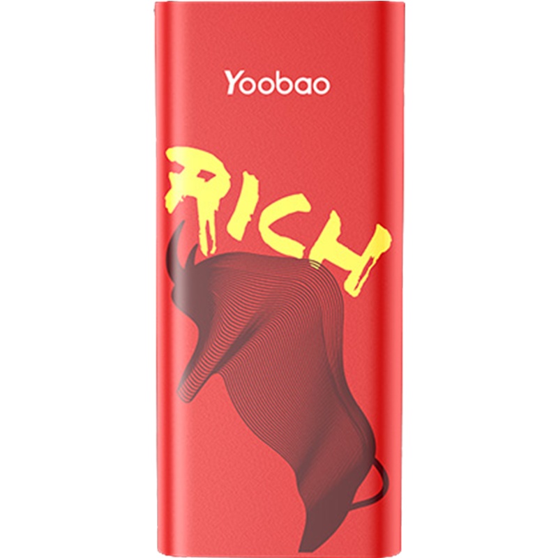 羽博 充电宝移动电源H2 蓝光侠 20000mAh带led灯快充大容量通用手机PD闪充22.5w手电筒适用苹果华为充电宝