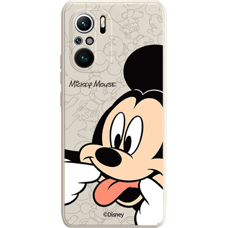 艾思度迪士尼红米k40pro手机壳新款k40全包防摔液态硅胶网红软