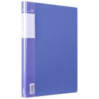 得力deli33630资料册A4活页文件夹30页插页袋透明文件资料袋办公用品文具