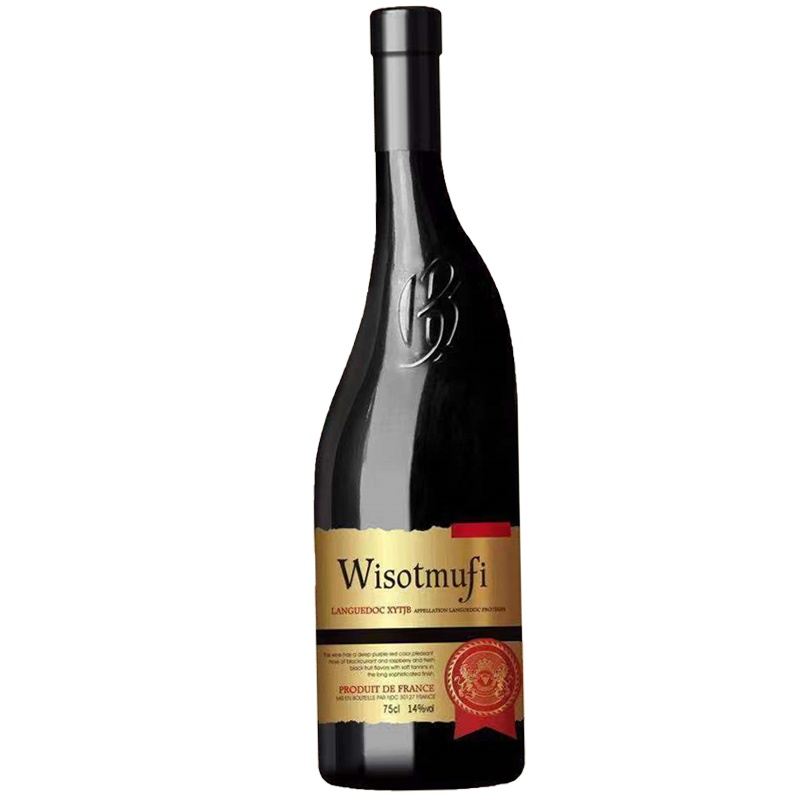 法国进口干红葡萄酒AOP级加纳干红朗格多克产区赤霞珠梅洛西拉750ml*2支歪脖子14度珍藏红酒送礼袋[都有货请联系客服