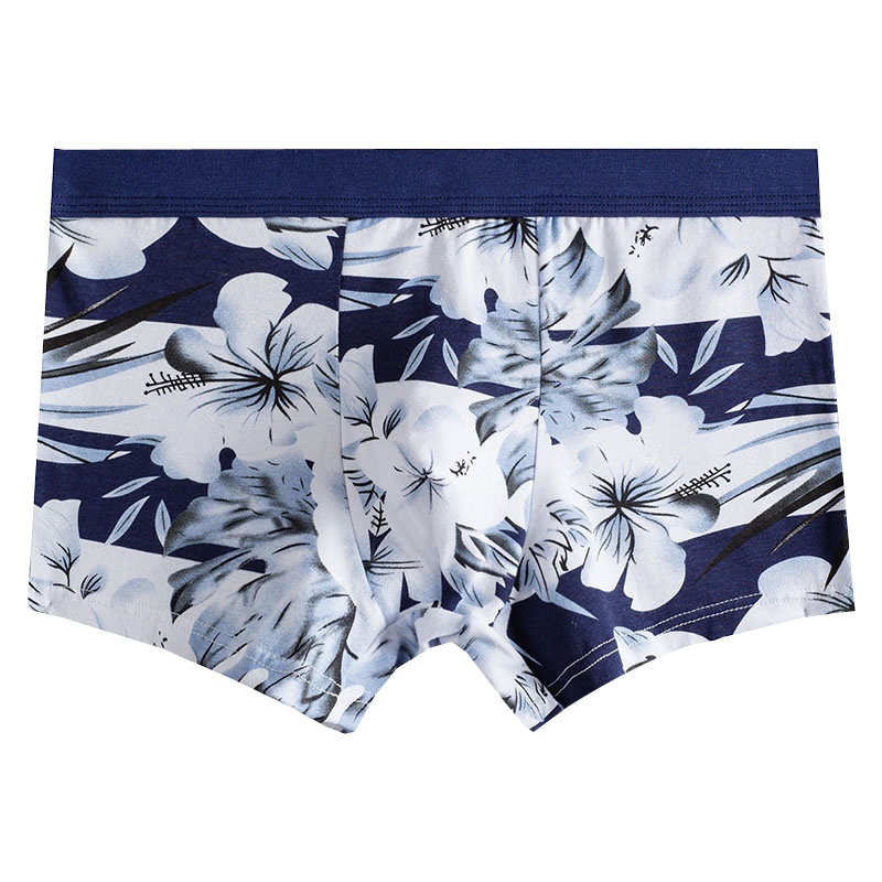 迪奥 柔软男士四角内裤平角裤印花棉舒适透气多色可选无痕修身高弹排汗吸湿