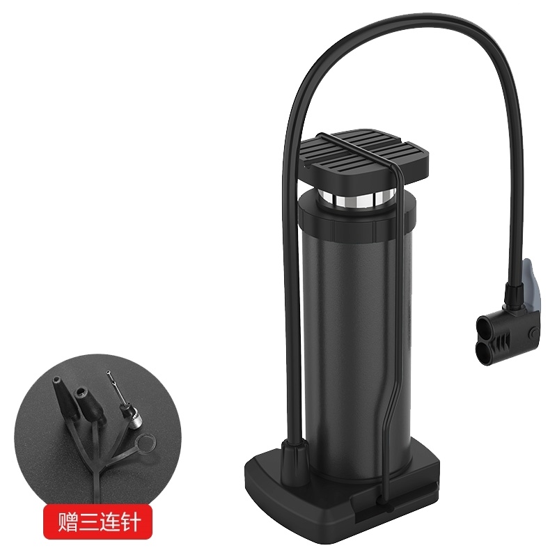 永久脚踏车打气筒便携式自行车小打汽简家用电动电瓶车汽车脚踩式高压