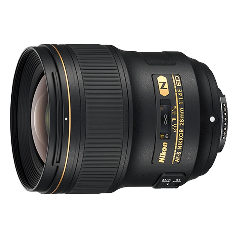 尼康(Nikon) AF-S 28mm f/1.4E ED 尼康卡口 77mm口径 广角定焦镜头