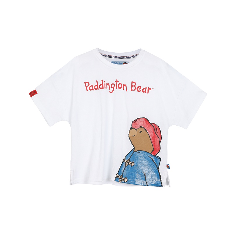 Paddington Bear帕丁顿熊童装男女童夏季新款短袖圆领印花T恤