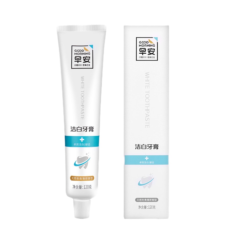 早安洁白牙膏冬青薄荷香型120g*2