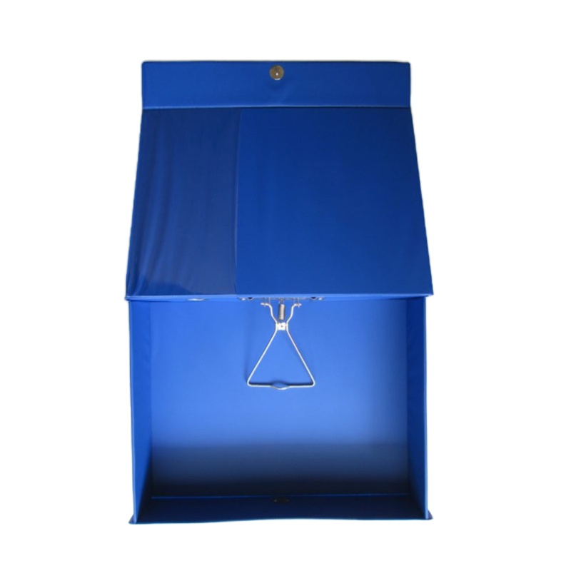 瀚洋813A带夹档案盒深蓝6CM 左夹