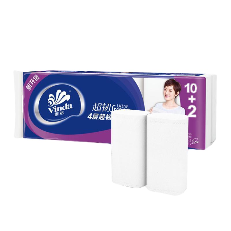 维达(Vinda)超韧卫生纸卷纸无芯150克 12卷/提*6提V4459DJ点睛