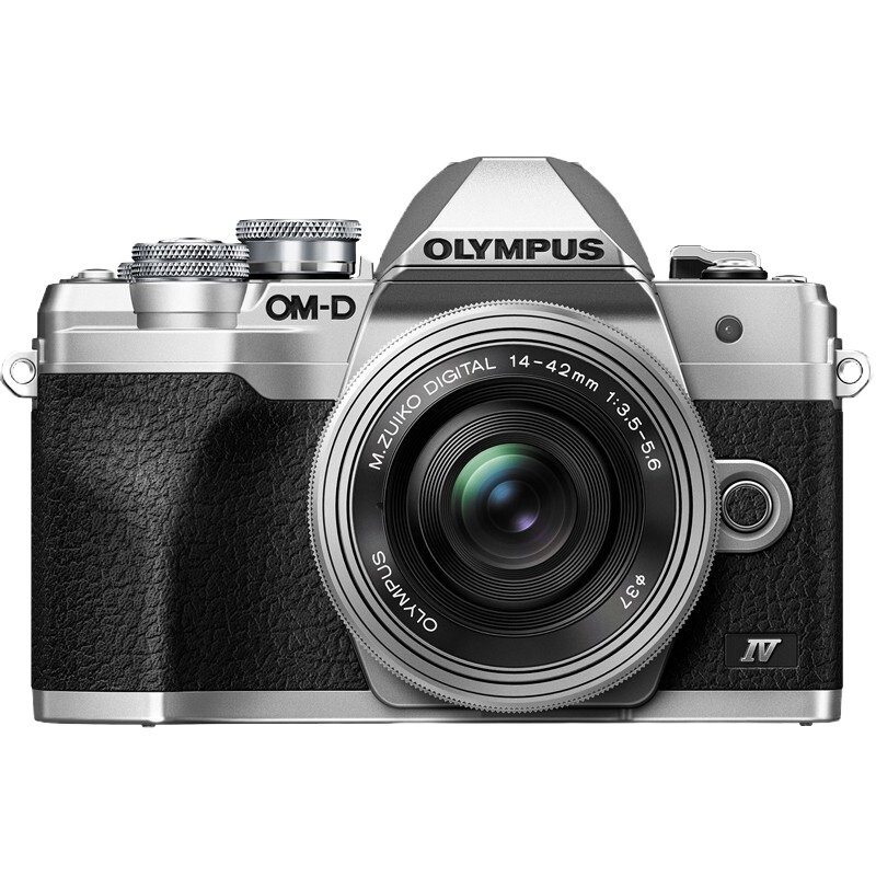 奥林巴斯(OLYMPUS)E-M10 MarkIV(含14-42mm EZ)电动镜头套机 微单电/数码相机 五轴防抖 银