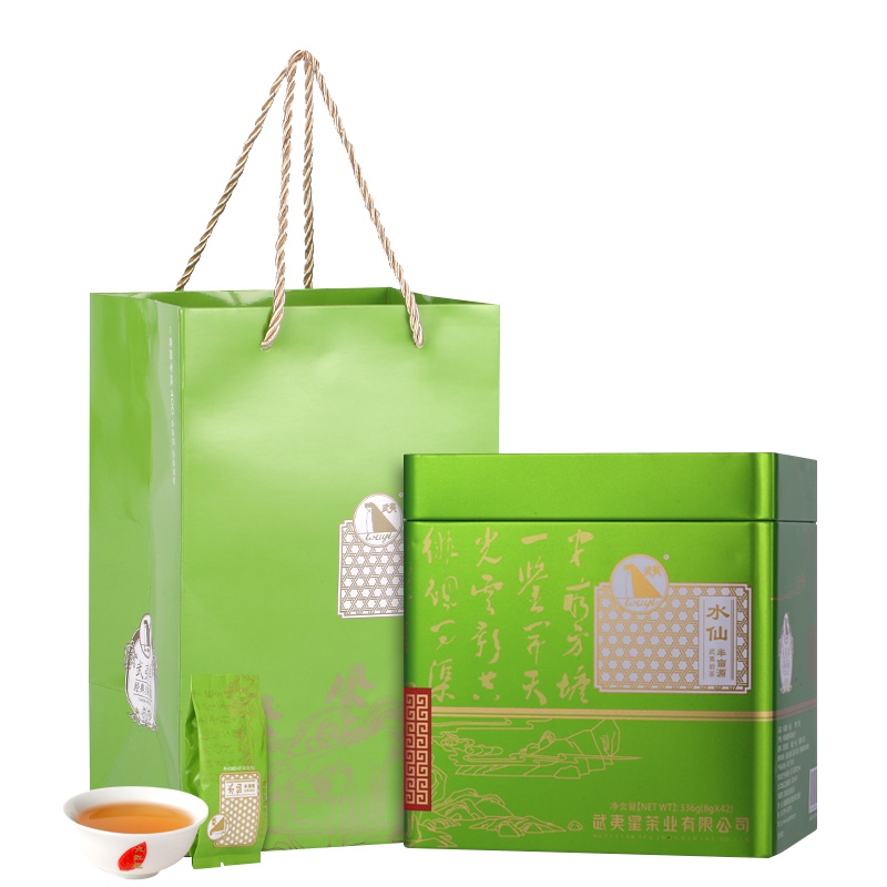 武夷星半亩源水仙 武夷岩茶福建乌龙茶 大红袍送礼礼盒装茶叶336g