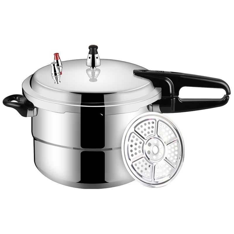 双喜高压锅6L 22cm带蒸格家用小型燃气明火专用加厚防爆压力锅3-5人 囍DOUBLE HAPPINESS