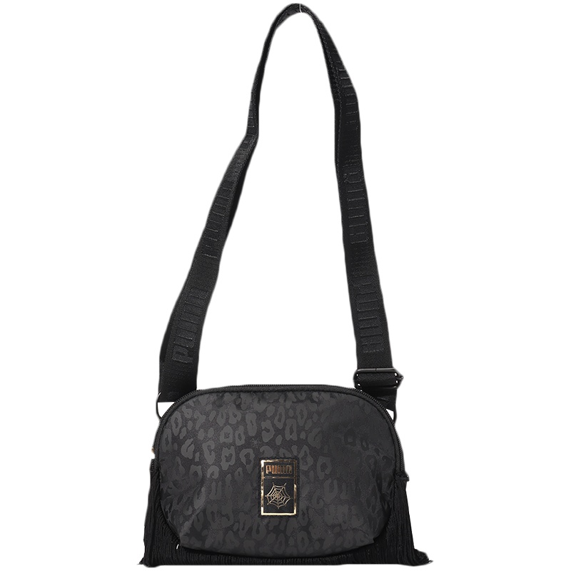 PUMA黑标女包CHARLOTTE运动包休闲流苏斜挎包腰包小肩包077006