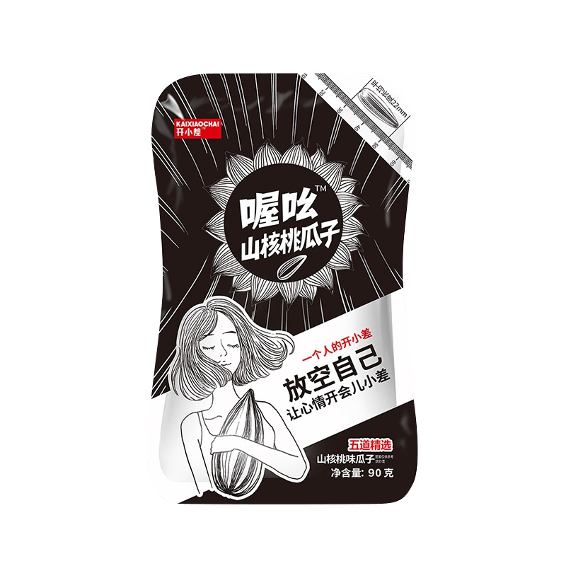 开小差山核桃味袋装瓜子90g休闲小零食