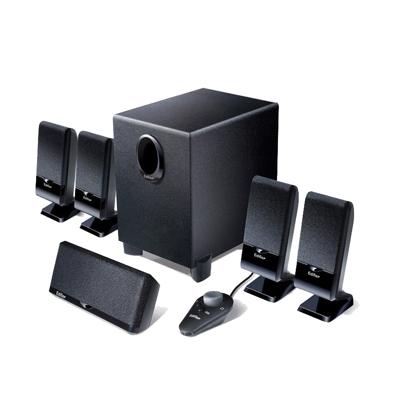 Edifier/漫步者 R151T 家庭影院低音炮音箱旋钮5.1声道多媒体电脑有源音响 黑色