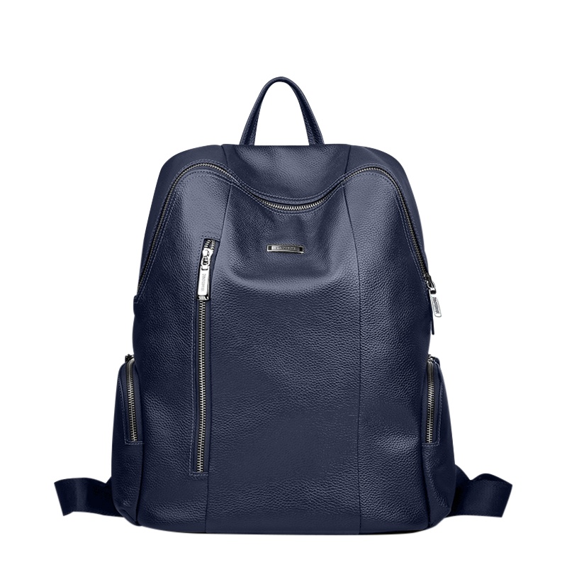 【顺丰配送】双肩背包男潮流旅行双肩包潮牌电脑包男旅行包男书包时尚潮流男士背包男士双肩包男真皮SJ150929LD