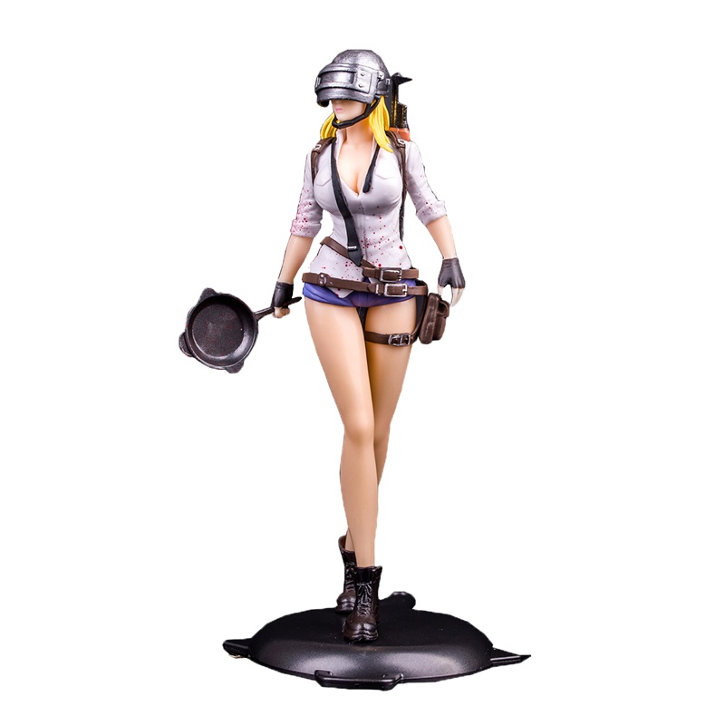 绝地求生手办 吃鸡游戏 和平精英 今晚吃鸡 98k女仔动漫蛋糕玩具礼物模型摆件