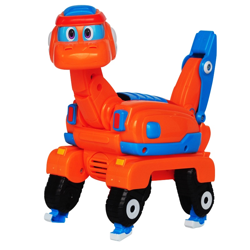 灵动创想(LDCX)帮帮龙出动 幼儿早教益智儿童玩具变形机器人 帮帮龙发声变形系列-波齐5906