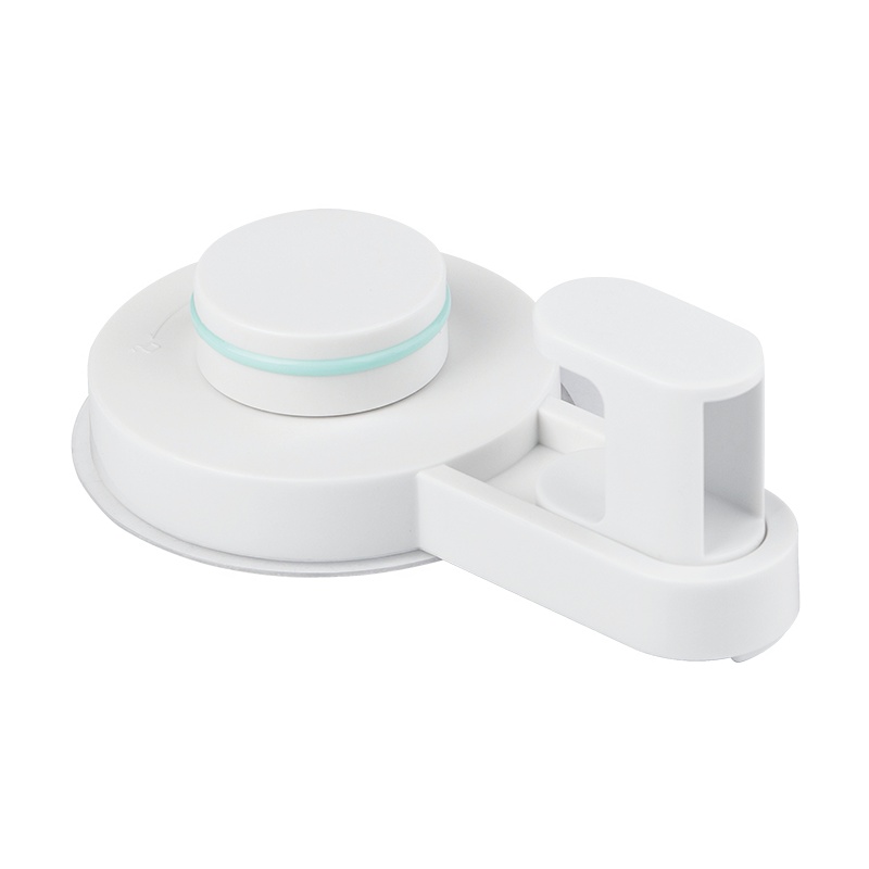 茶花吸盘单钩大号卫生间壁挂浴室置物架免打孔洗手间毛巾厕所收纳架[卡乐无痕吸盘单钩11.2*6*3.9]