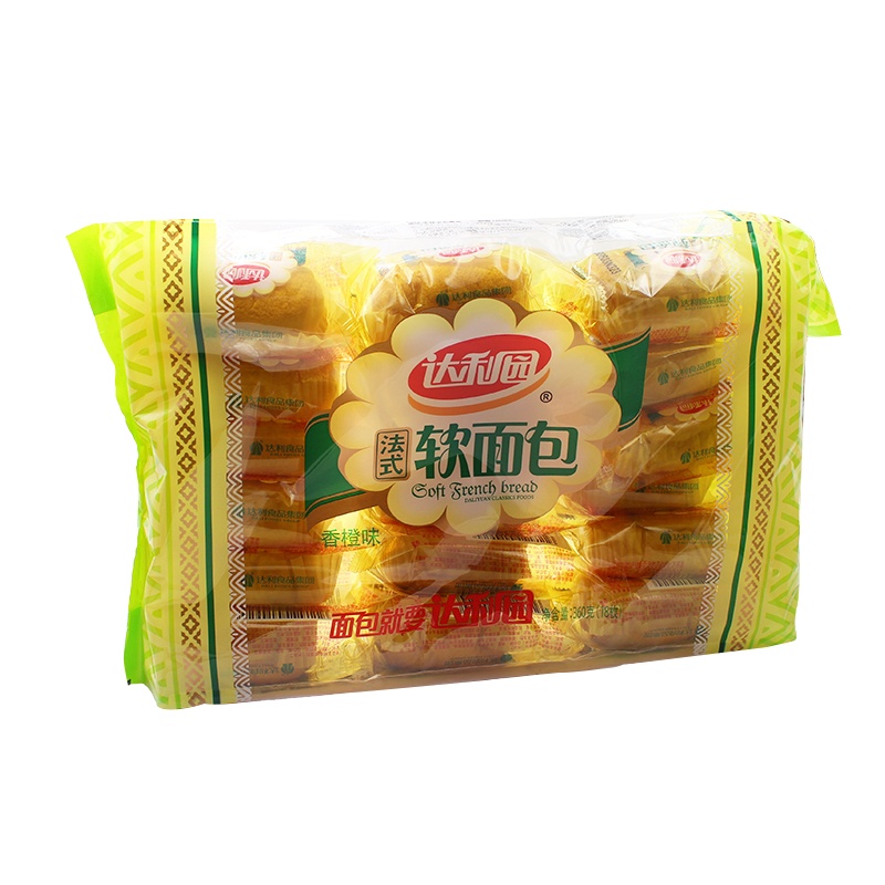 达利园 糕点 面包 零食 法式软面包360g(香橙味)