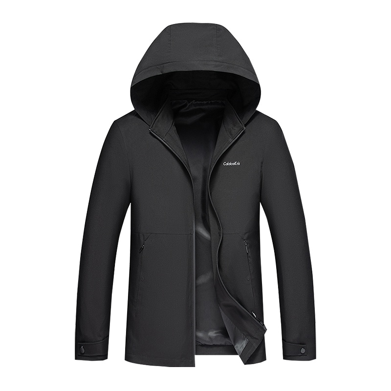 Caldicekris 2020秋季新款男士休闲卫衣夹克外套潮流男士连帽舒适长袖上衣