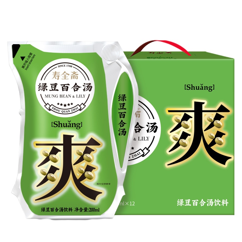 寿全斋 绿豆百合汤200ml*12袋/箱BK