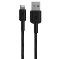 苏宁极物苹果30PIN认证IOS快充编织线 苹果手机数据线充电线 1.2m黑色