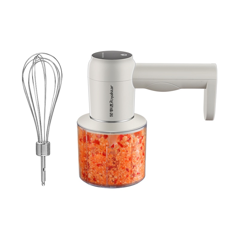 荣事达(Royalstar)无线打蛋料理一体机手持式打蛋绞肉绞蒜持久续航支持多种充电设备多功能搅拌器RZ-370B