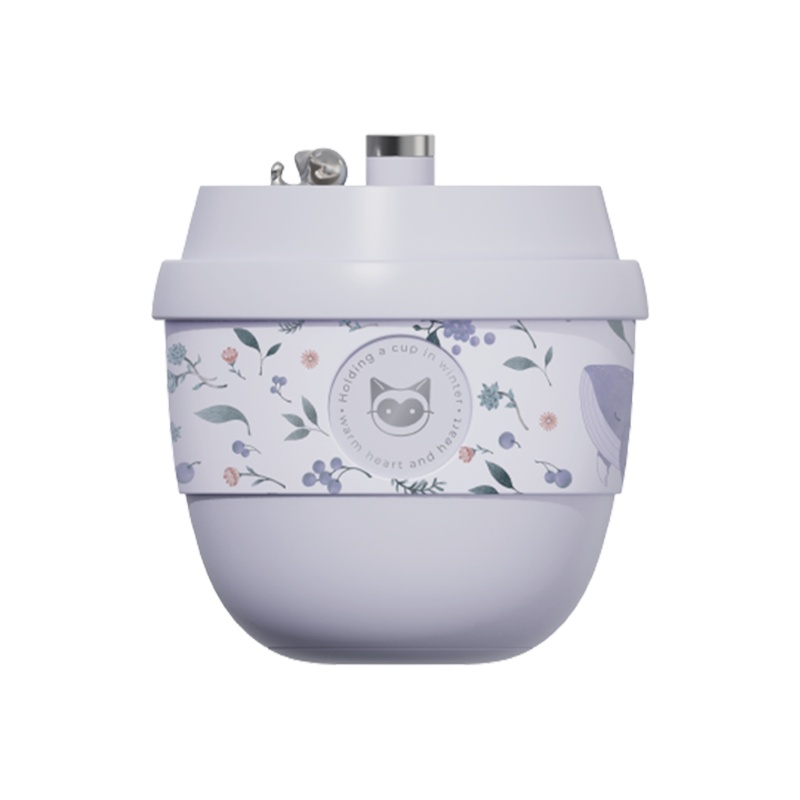 冇心liberfeel奶茶杯暖手充电宝两用小迷你随身二合一自发热手握热手usb便携式女生用10000毫安T54-多肉葡萄