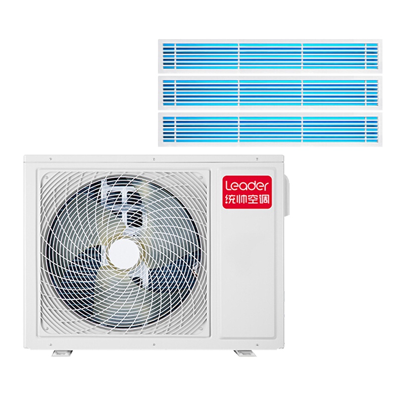 海尔出品统帅4匹全直流变频中央空调家用一拖三 一级能效 智慧自清洁0元安装套餐RFC100STSJVA一拖三