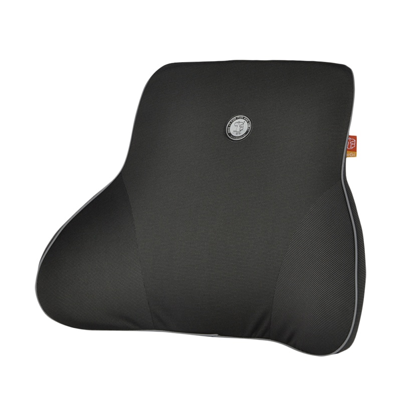 吉吉(GiGi)汽车腰靠 腰垫 腰枕 G-1336竹炭太空记忆棉车用办公用背靠垫 腰靠枕黑色