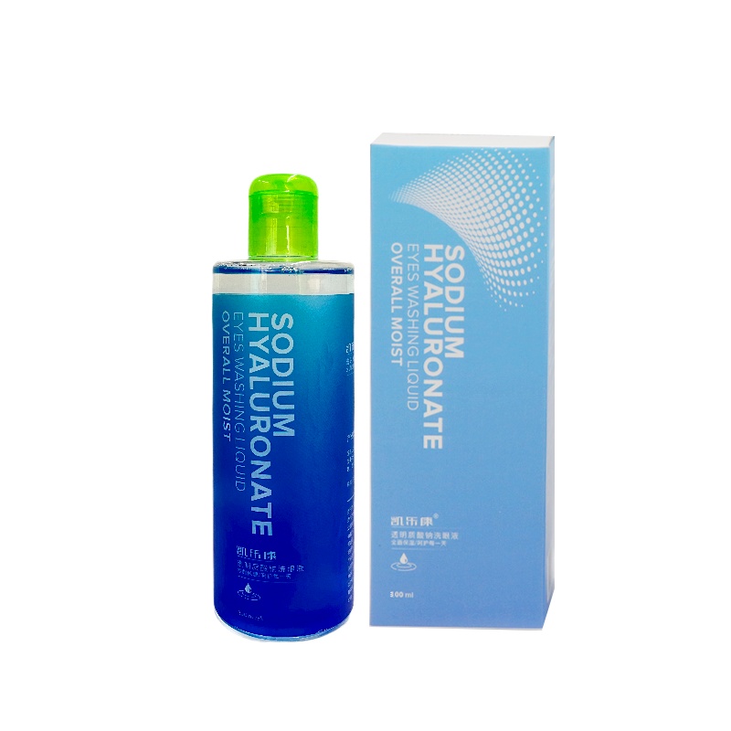 凯乐康透明质酸钠洗眼液300ML高效保湿滋润型深层清洁滋养眼球高效固湿滋润双眼预防老化舒缓干涩抗氧化预防眼疾送硅胶洗眼杯