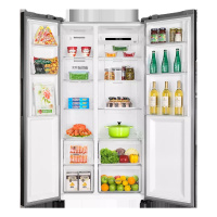 海尔(Haier) BCD-539WDCO 变频风冷无霜对开门冰箱 539L 轻奢金 (单位:台)