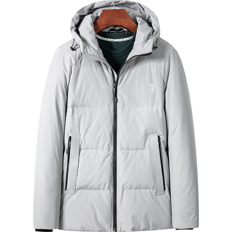 雅鹿男装冬季干练连帽保暖防寒男士羽绒服外套14730769