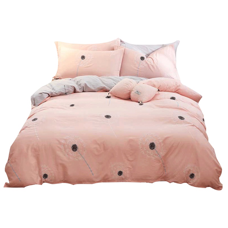 安居先森40支纱高支高密全棉印花单件床单/被套/对枕套活性印染D1387 枕套