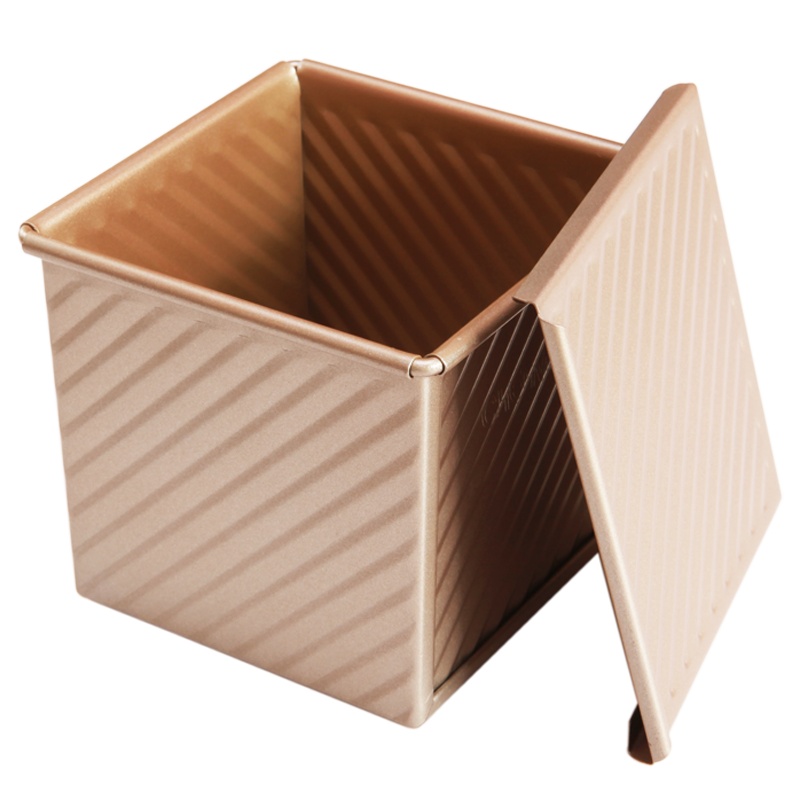 学厨 CHEFMADE 蛋糕模具 正方形波纹低糖吐司盒节能吐司盒250g不粘土司面包烘焙模具厨房工具 WK9318