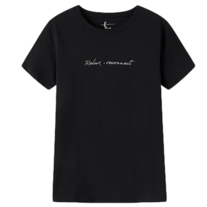 【苏】Laetia拉夏贝尔短袖韩版休闲夏装新款上衣女潮百搭修身学生洋气T恤