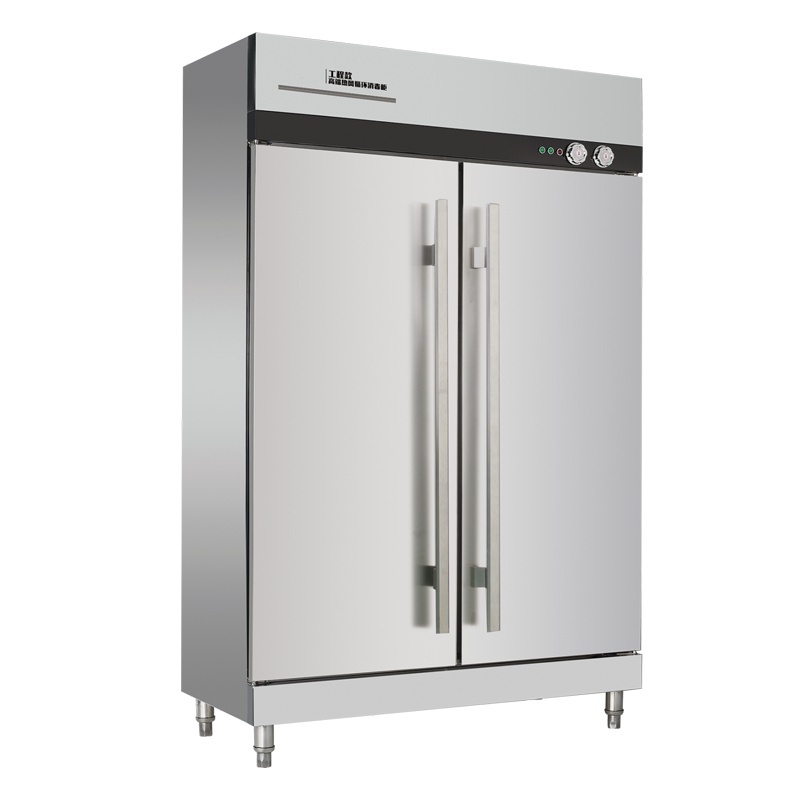 而派 商用高温热风循环消毒柜 双门立式大容量消毒柜 公司学校食堂酒店餐饮厨房耐高温餐盘餐具消毒柜商用 无磁箱体及层架